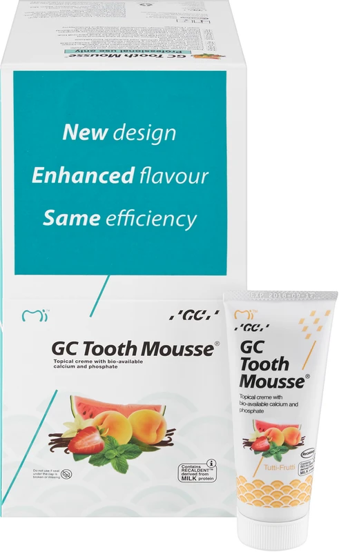 GC Tooth Mousse™ Packung 10 x 40 g Tutti-Frutti