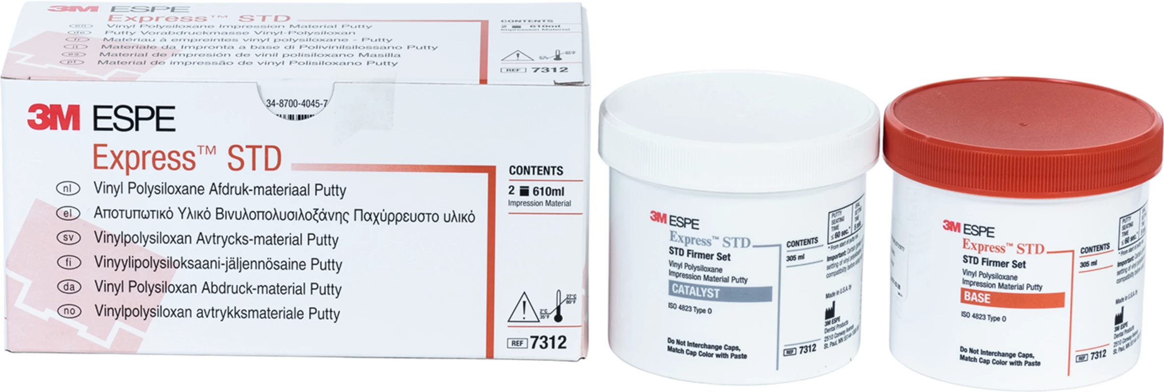 Express™ STD-Putty Packung 550 g Dose Base Putty , 550 g Katalysator, normalhärtend