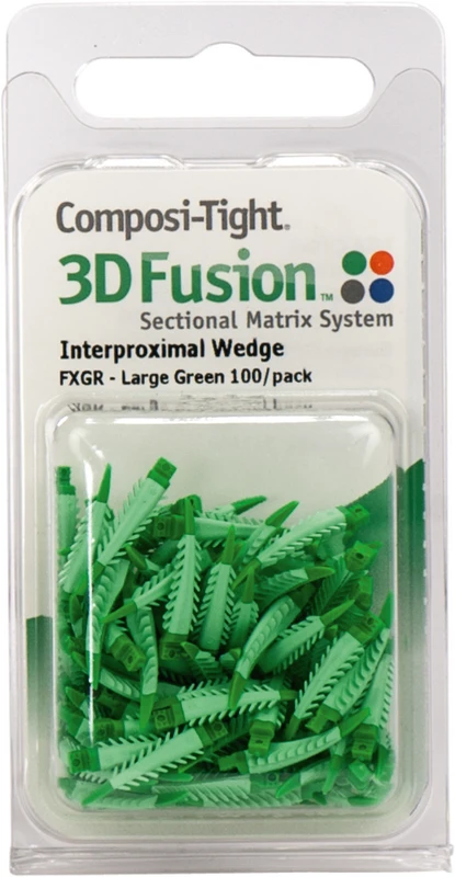 Composi-Tight® 3D Fusion™ Keile Packung 100 Stück grün, groß