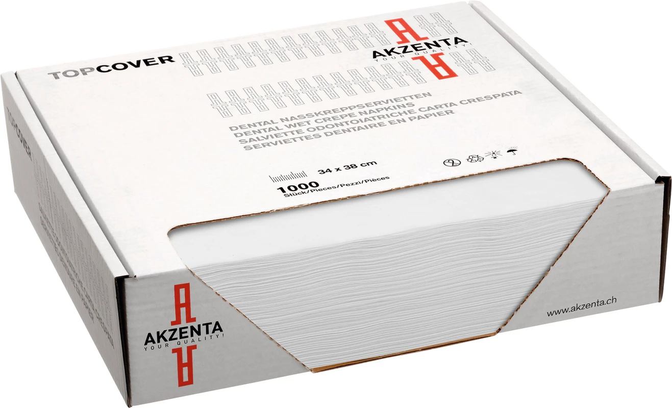 TOP COVER Nasskreppservietten Akzenta