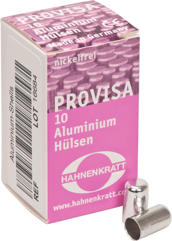 PROVISA Schutzhülsen Aluminium Packung 10 Stück Größe 17, Ø 5,41 mm