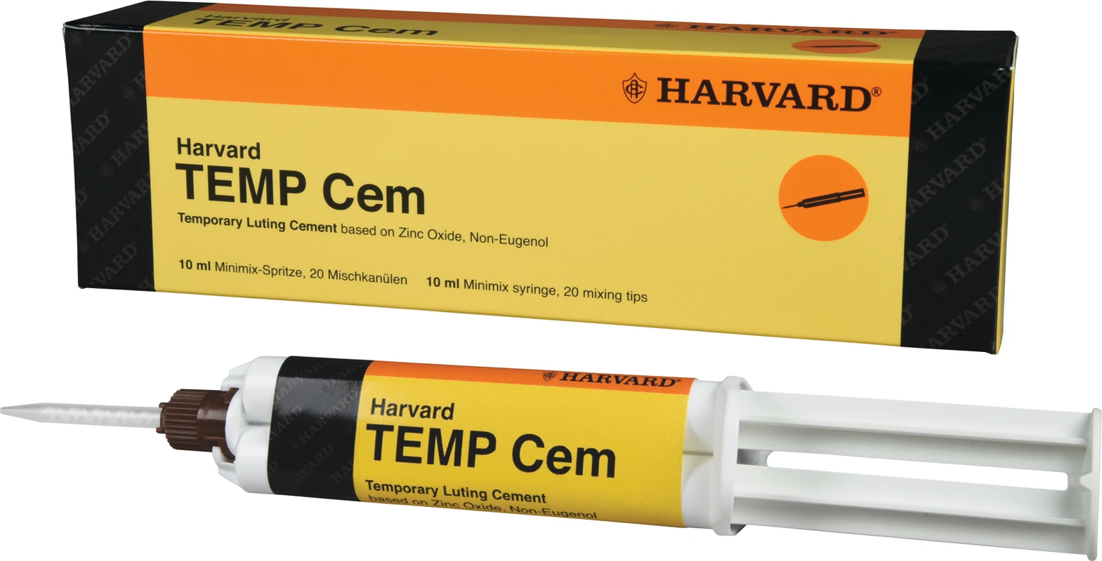 Harvard TEMP Cem Packung 10 ml Harvardmix-Spritze, 20 Mischkanülen