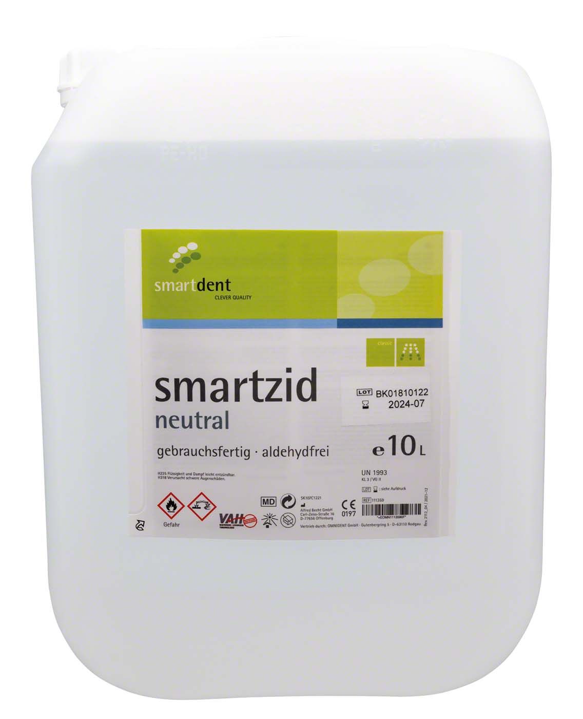 smartzid Flächendesinfektion smartdent