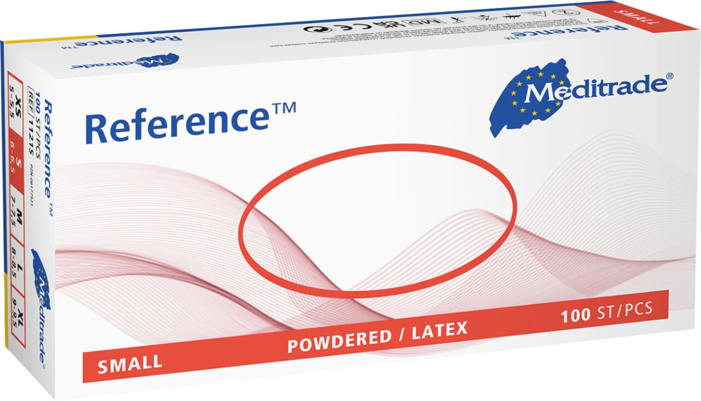 Reference™ Packung 100 Stück gepudert, natur, S