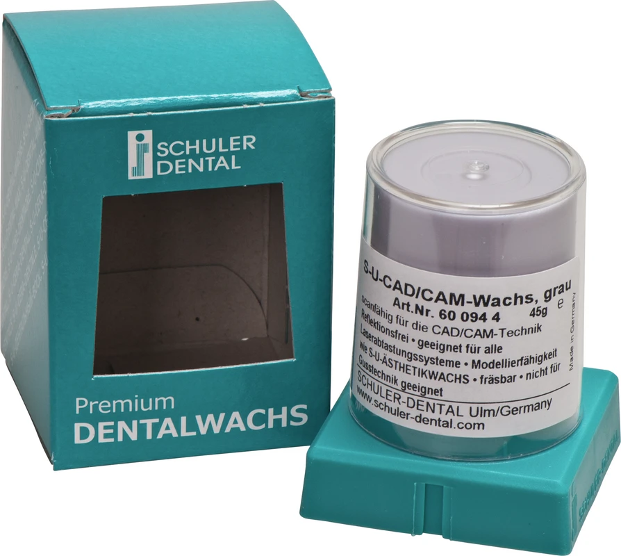 S-U-CAD/CAM Wachse Stück 45 g grau