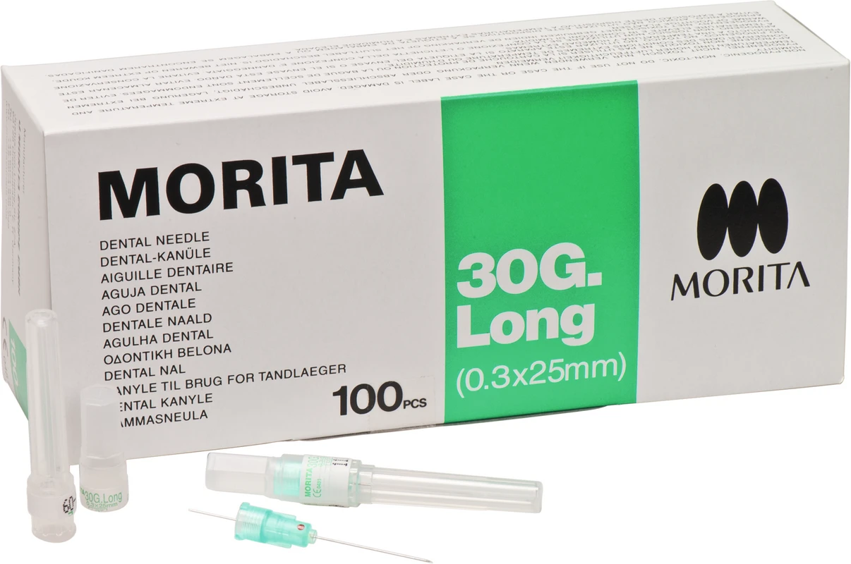 MORITA Kanülen Packung 100 Stück 30 GL-25, 0,3 x 25 mm
