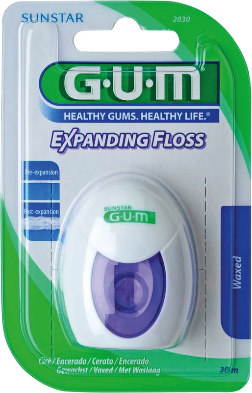 GUM® EXPANDING FLOSS Spenderbox 30 m
