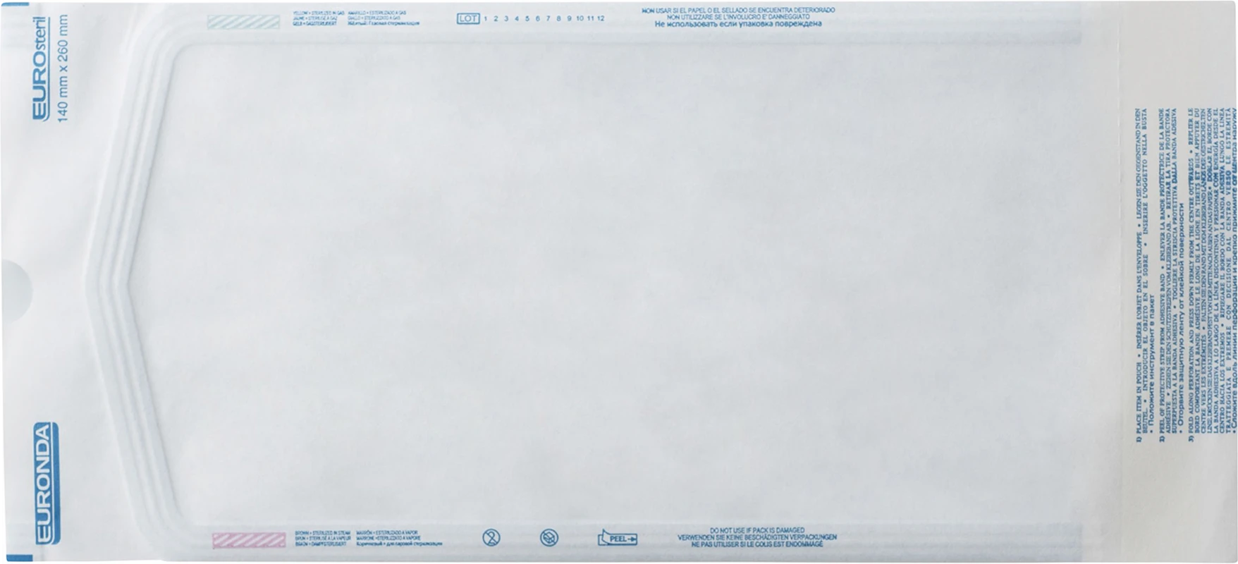 EUROsteril® Beutel Karton 200 Stück 140 x 260 mm