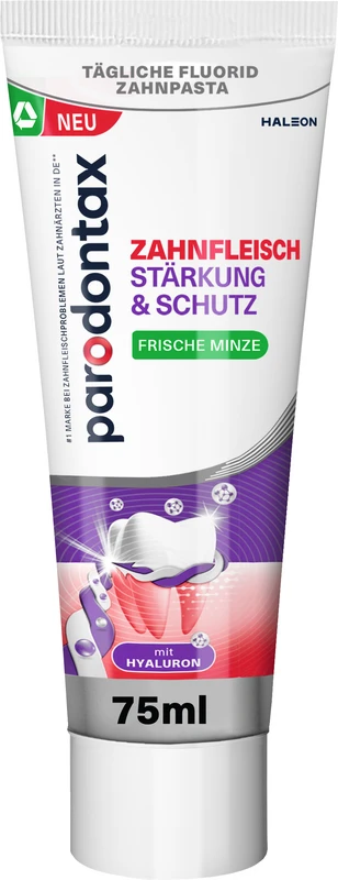parodontax Zahnfleisch Stärkung und Schutz Zahnpasta Tube 75 ml Minzgeschmack