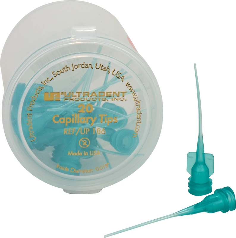Capillary Tips Packung 20 Tips türkis, Spitze Ø 0,48 mm