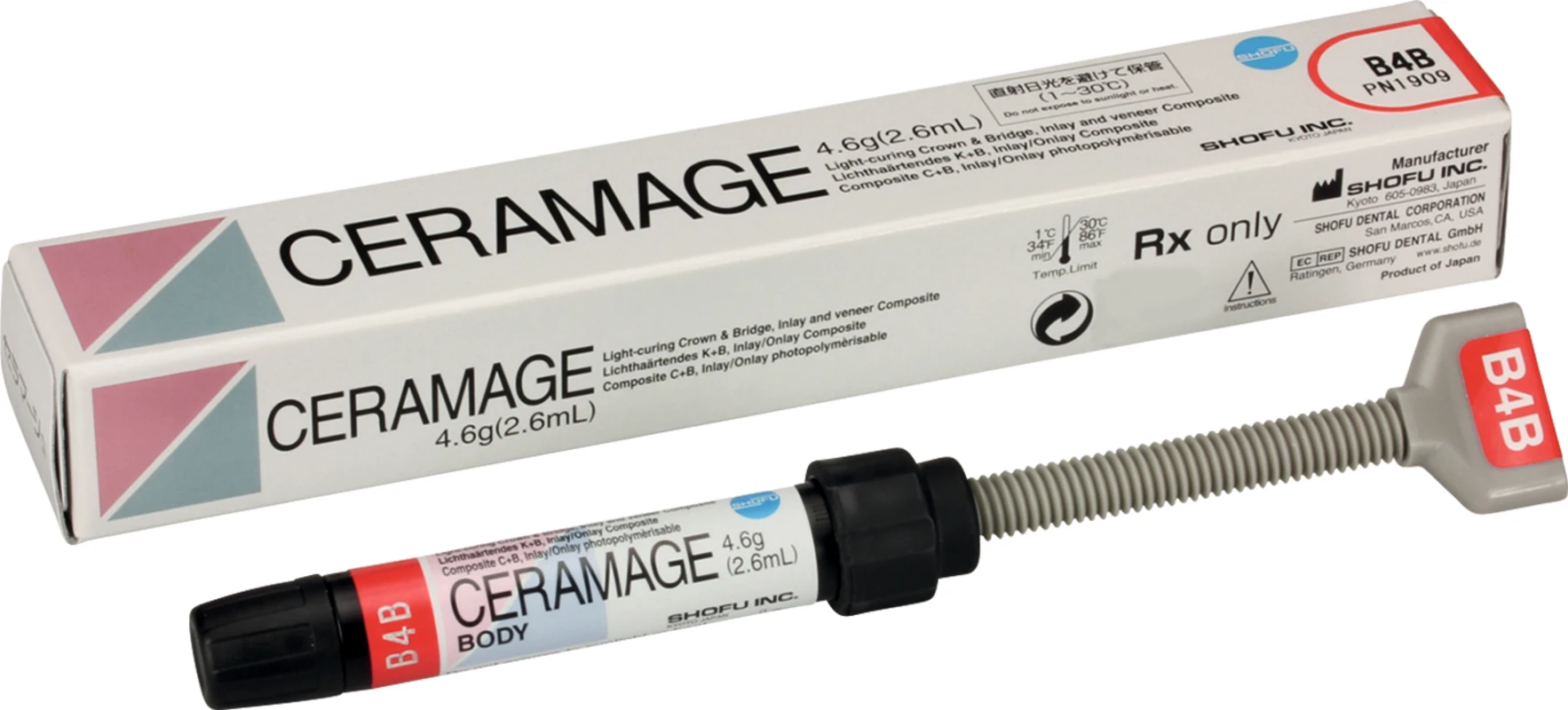 CERAMAGE Spritze 4,6 g dentin B4 CERAMAGE SHOFU