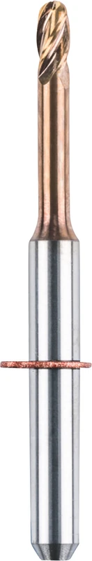 CAD/CAM 4-Schneider Stück kupfer, BMT, Schaft-Ø 3 mm, Figur M200-R4-32, 12 mm, ISO 020