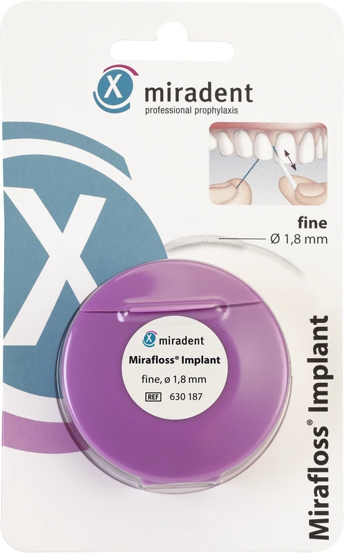Mirafloss® Implant Rolle 45 Stück fein, Ø 1,8 mm, 15 cm