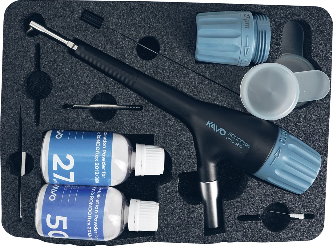 RONDOflex™ plus 360 Stück inklusive 2 Pulverbehälter (50, 27 µm), Zubehör