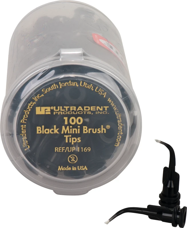 Black Mini Brush® Tip Packung 100 Stück Ø 1 mm