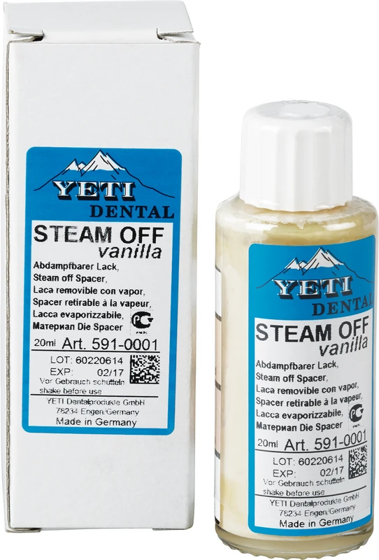 Steam off Flasche 20 ml Dentinfarbe vanilla