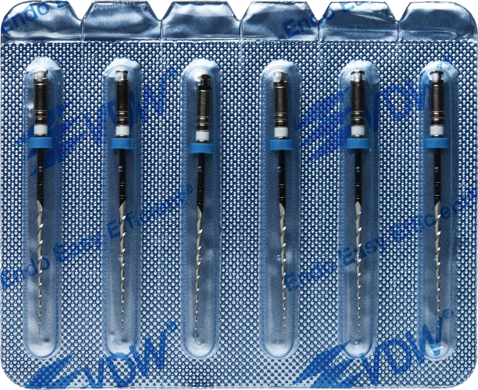 Mtwo® Blisterpackung 6 Instrumente ABT 21 mm, 31 mm, Taper.05, ISO 015 Mtwo® Instrumente VDW