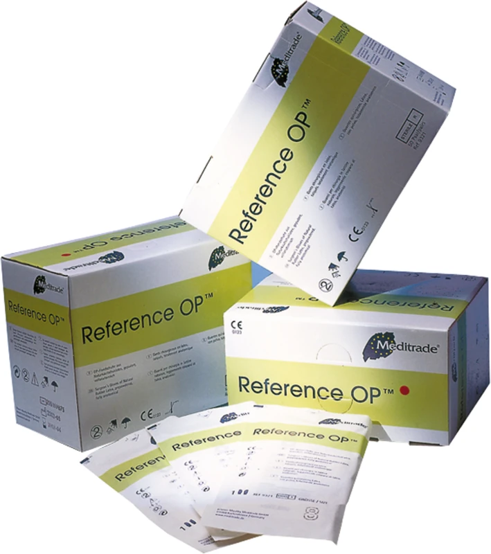 Reference™ OP Packung 50 Paar gepudert, natur, Gre 6