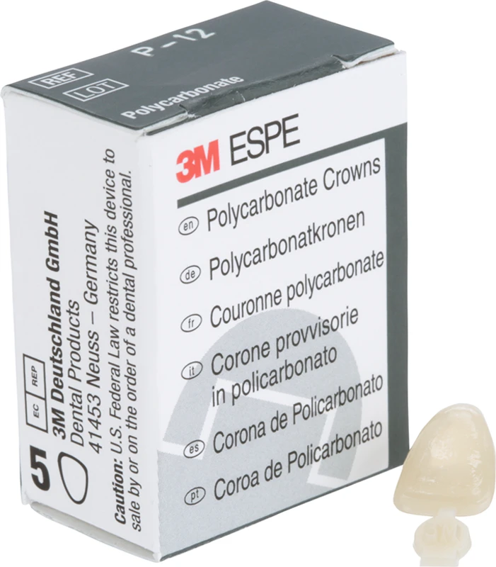 Polycarbonat-Kronen Packung 5 Stück Nr. 12