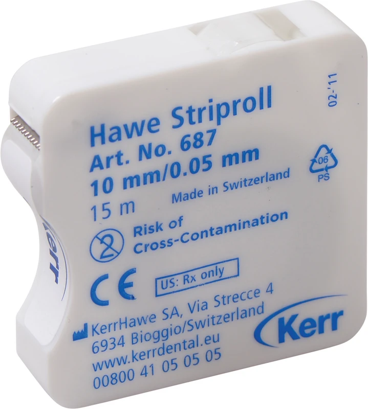 Striproll Rolle 15 m Strip transparent, Breite 10 mm