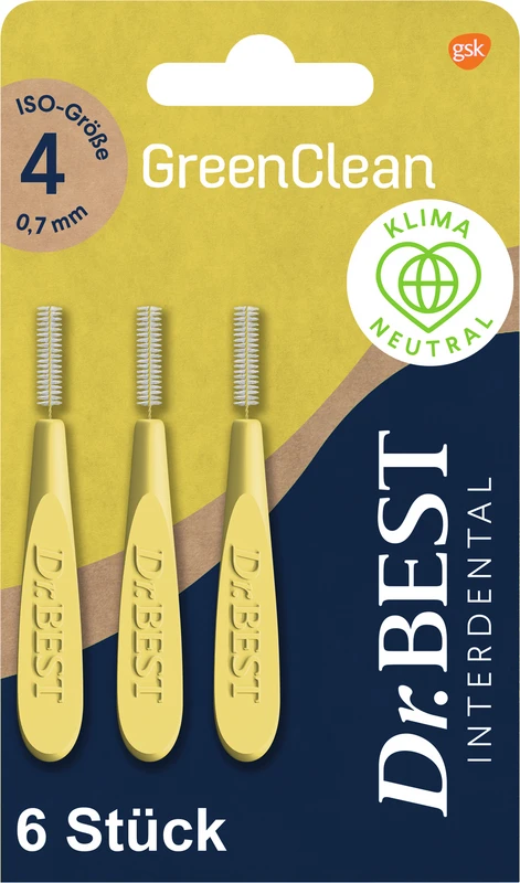 Dr. BEST Interdental GreenClean Packung 6 Stück Größe 4