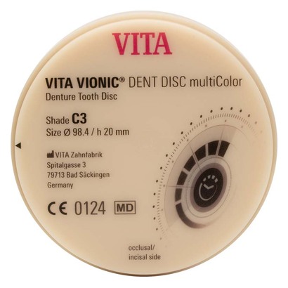 VITA VIONIC® DENT DISC multiColor - Stück Ø 98,4 mm, H 20 mm, C3