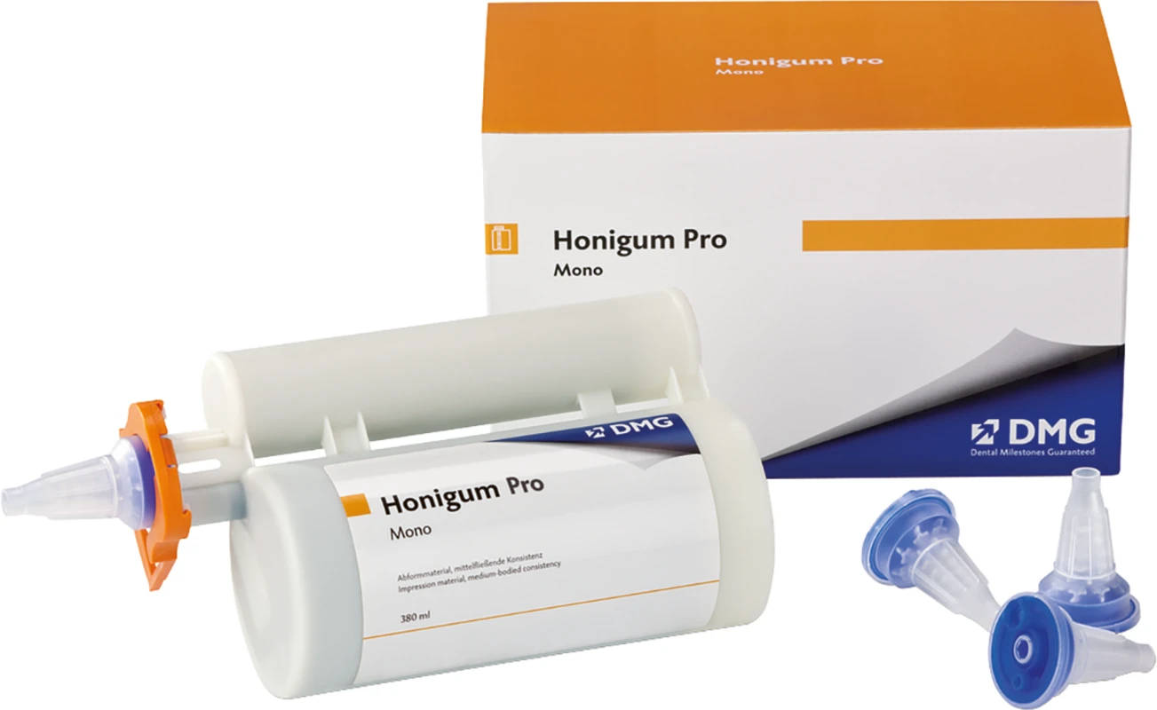 Honigum Pro Mono Vorteilspackung 5 x 380 ml Doppelkartusche, 50 MixStar-Tips