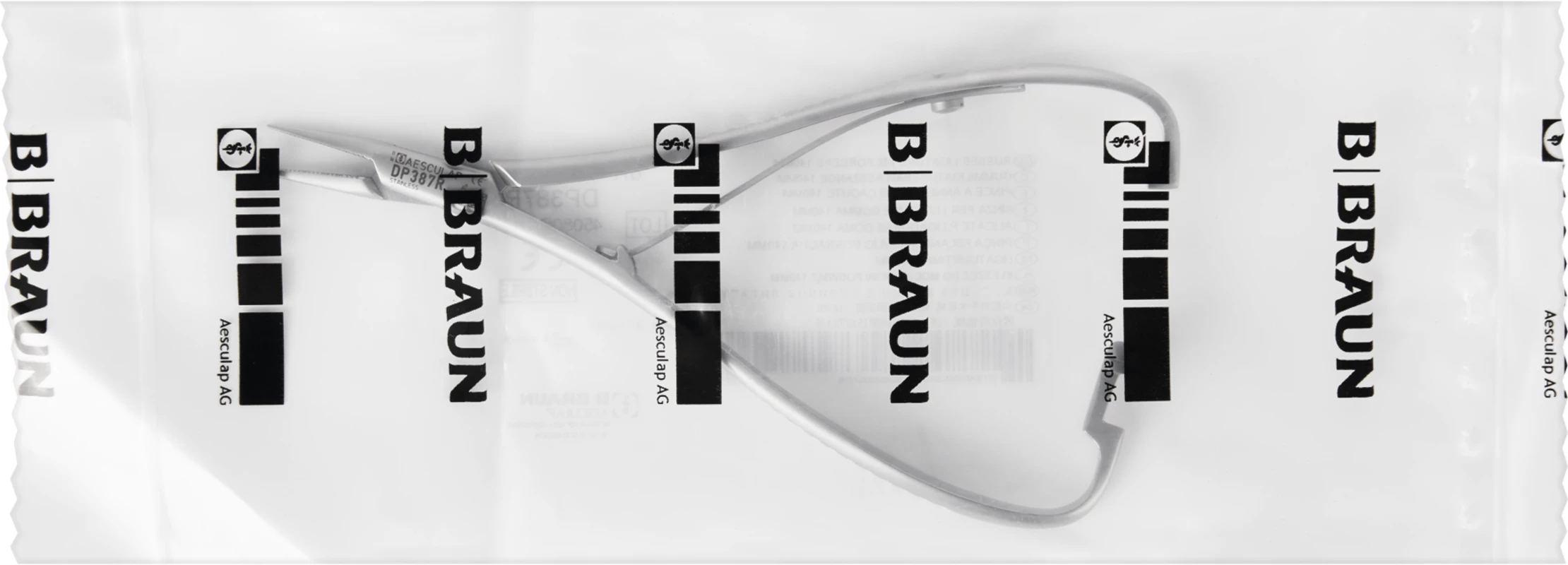 Alastikklemme Stück DP387R, 140 mm Alastikklemme Aesculap