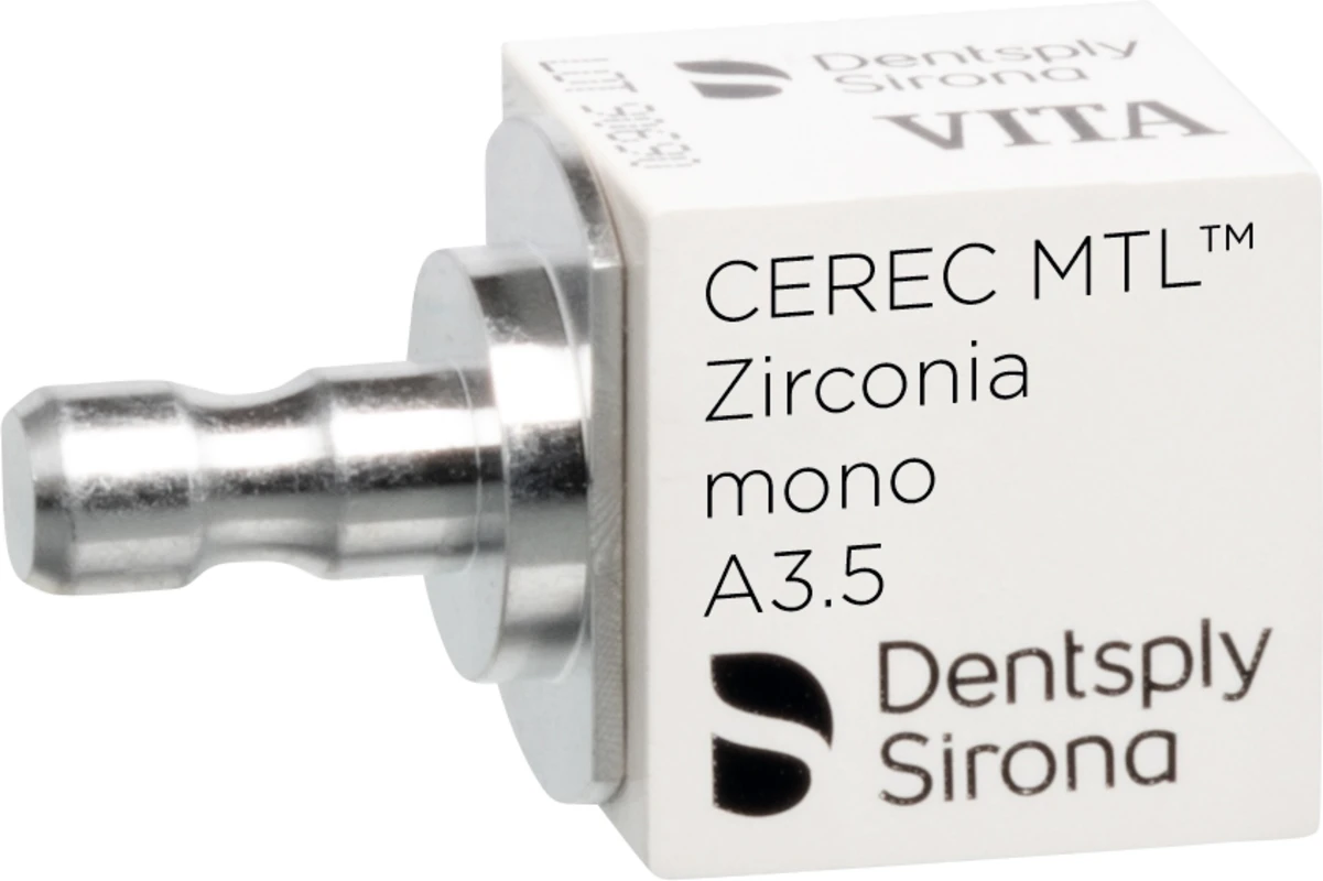 CEREC MTL™ Zirconia Packung 4 Stück mono A3,5