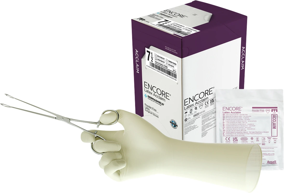ENCORE® Latex Acclaim Packung 50 Paar puderfrei, natur, Größe 6,5
