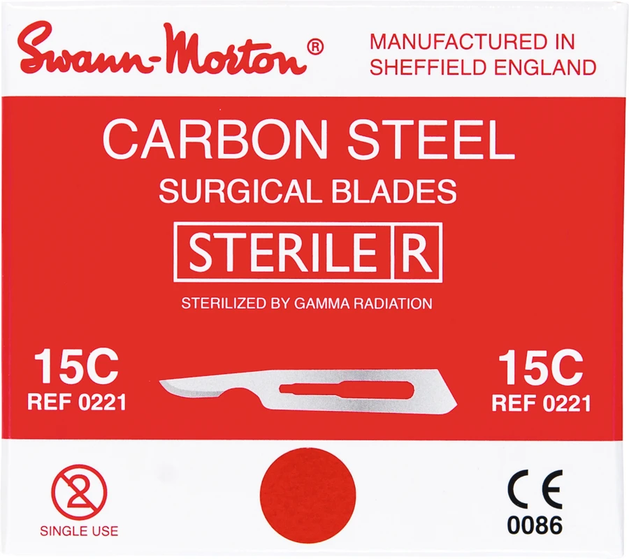 Swann-Morton® Skalpellklingen Packung 100 Stück Nr. 15C
