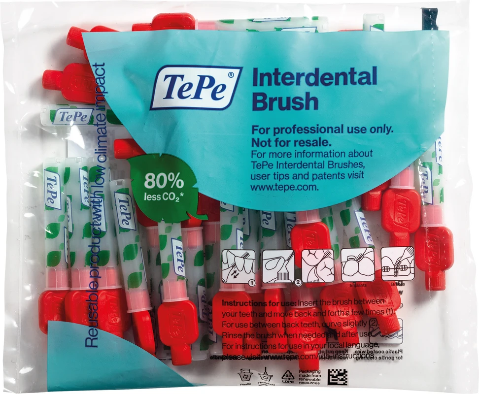TePe® Interdentalbürsten Original Packung 25 Stück rot, Ø 0,5 mm