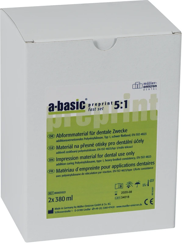 a-basic® preprint fast Packung 2 x 380 ml Kartusche 5:1