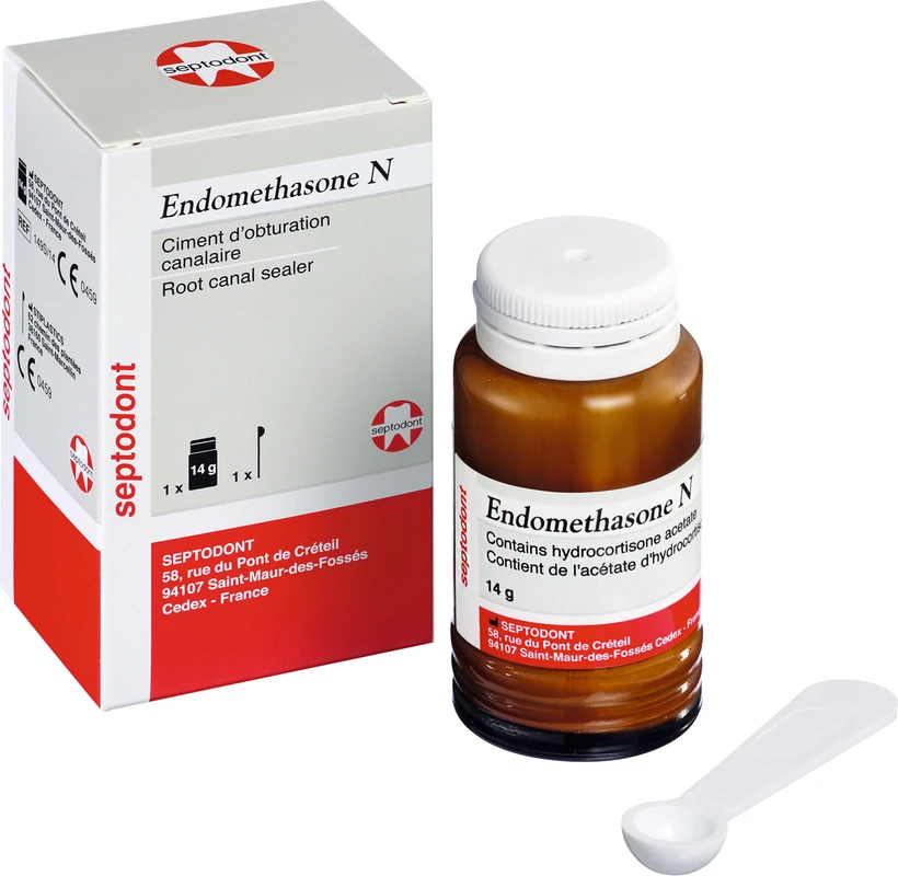 Endomethasone N Packung 14 g Pulver, 1 Messlöffel