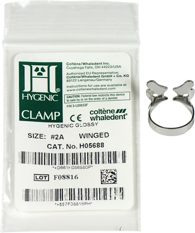 HYGENIC® Dental Dam Klammern Stück Flügelklammer für Prämolaren, 2A