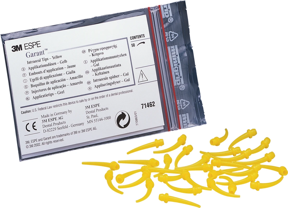 Garant™ Polyether Applikationsdüsen Packung 50 Stück gelb HD 410 Hände-Desinfektion Dürr Dental