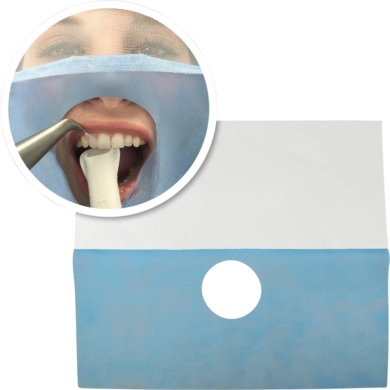 Einweg Gesichtsabdeckung Packung 50 Stück blau Einweg Gesichtsabdeckung Loser