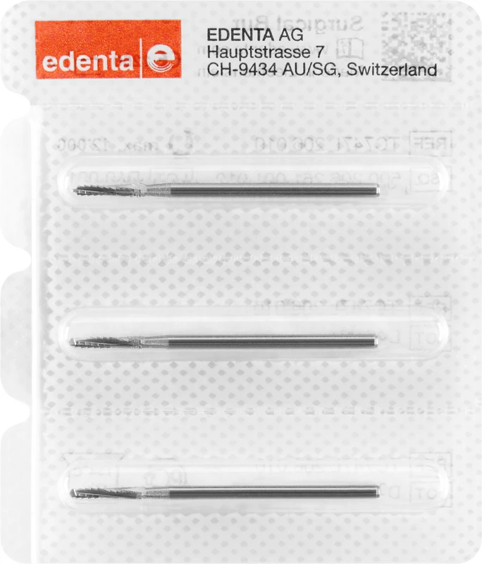 Chirurgie Knochenfräser nach Lindemann C167 Packung 3 Stück HP, Figur 410, 10 mm, ISO 023