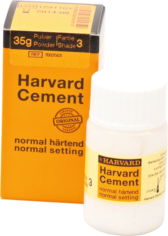 Harvard Cement normal härtend Pulver Packung 35 g Pulver 3 - weißlichgelb