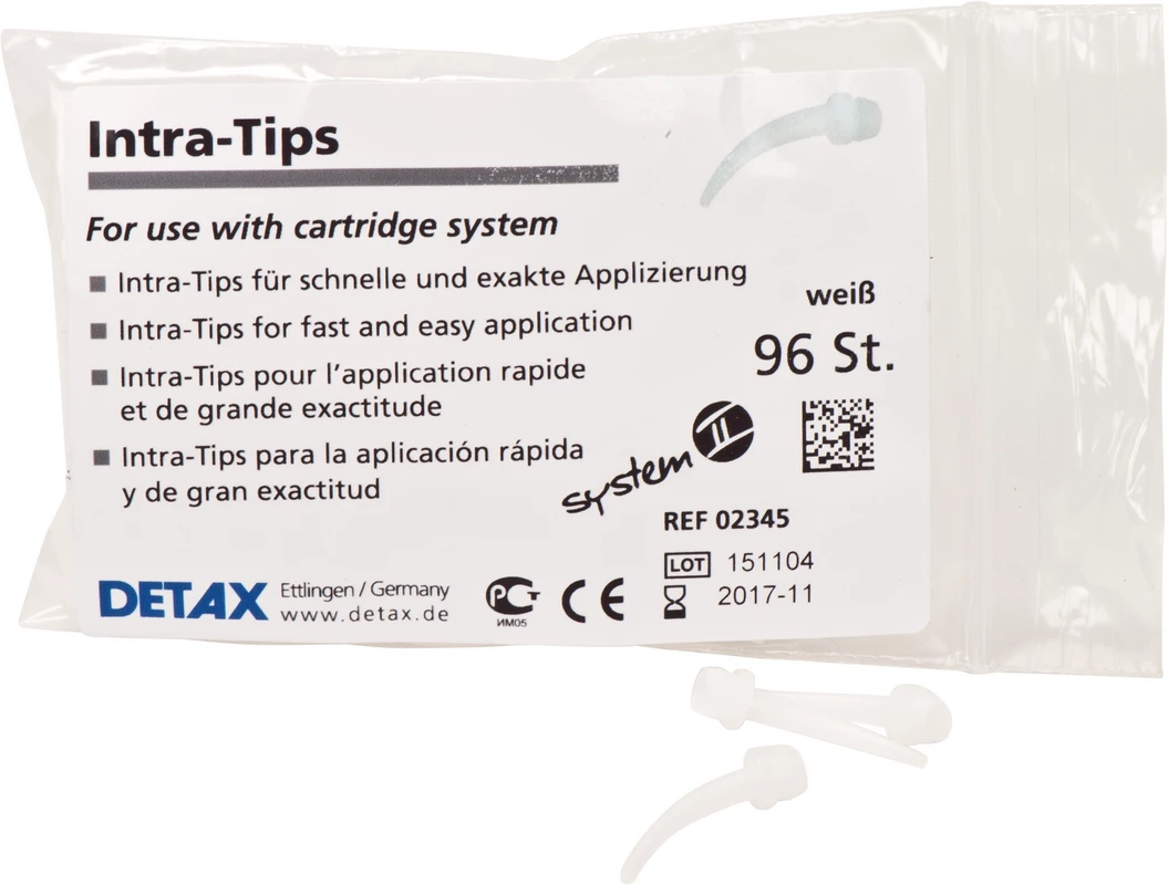 DETAX Intra-Oral-Tips weiß Packung 96 Stück weiß
