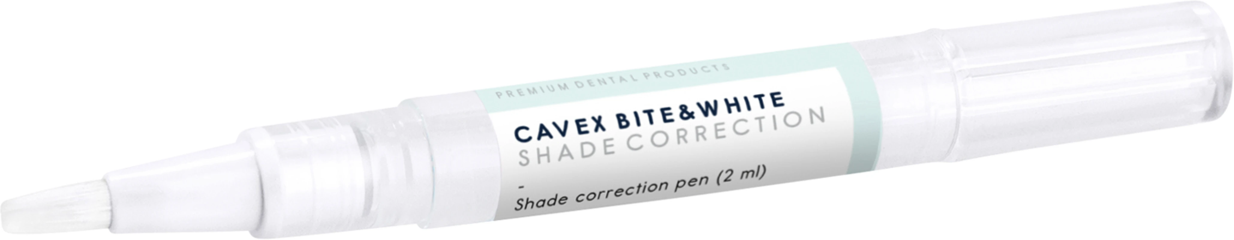 CAVEX Bite&White Shade Correction Starter Pack 2 x 2 ml Pen, 1 g Spritze, 5 Application Tips