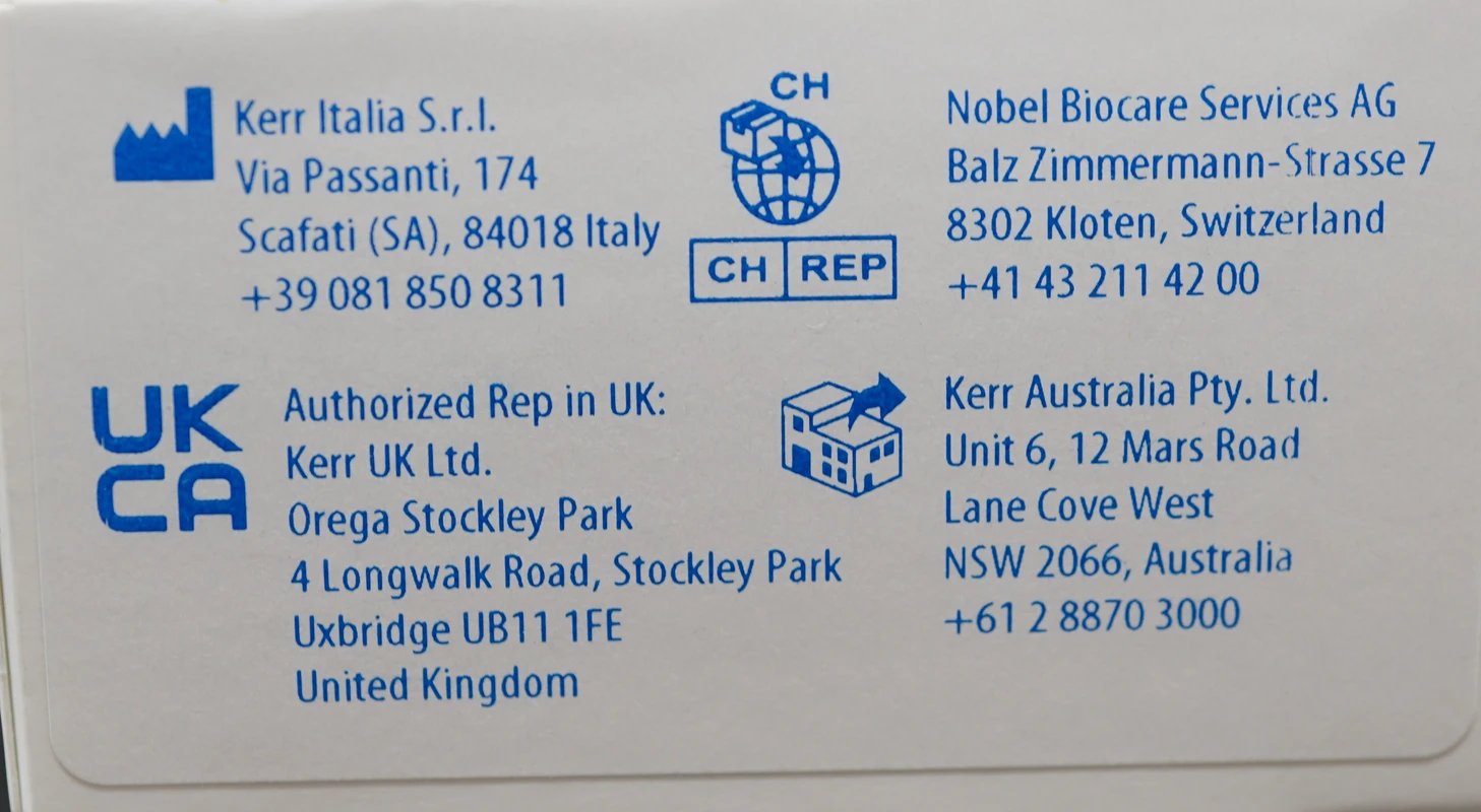 Zervikalmatrizen transparent Kerr