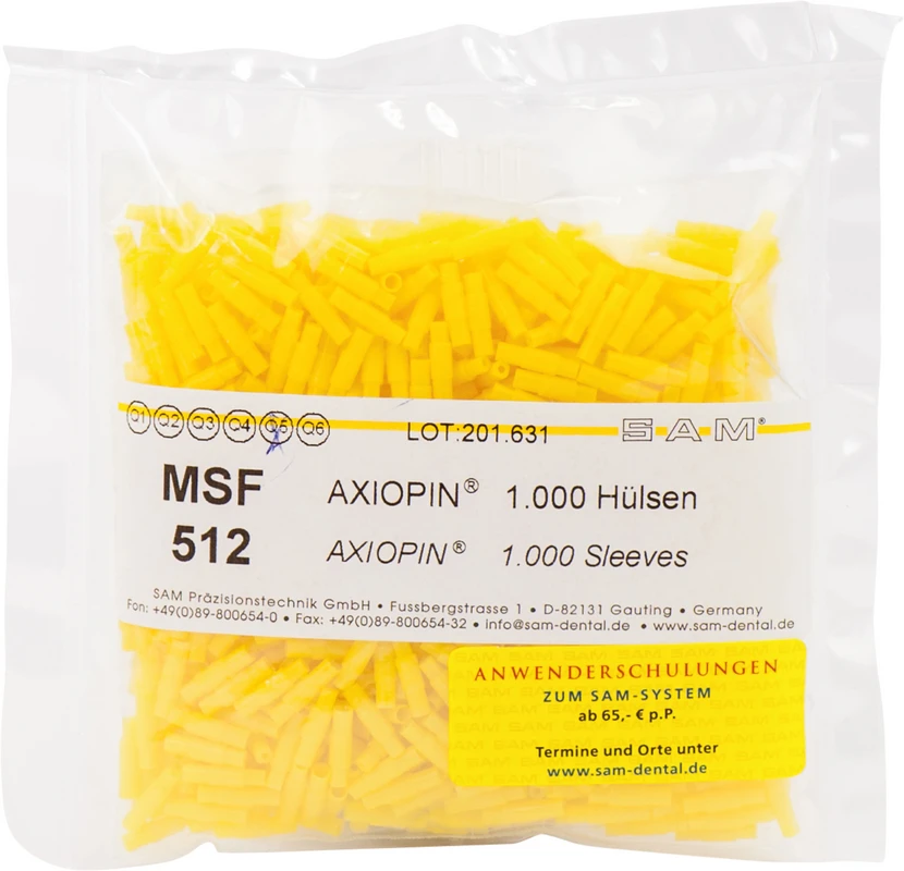 SAM® PIN SYSTEM AXIOPIN® Nachfüllpackung 1.000 Hülsen
