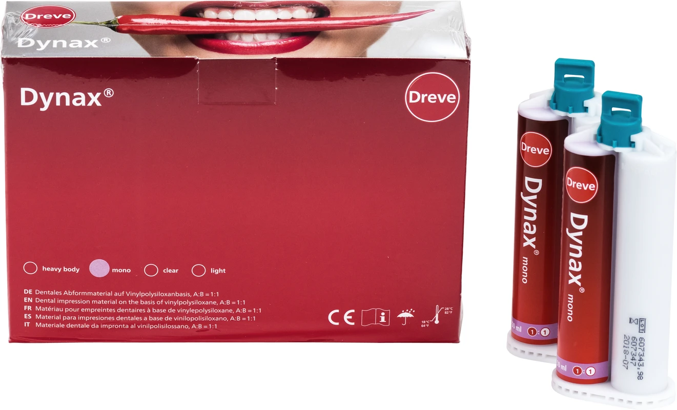 Dynax® mono Packung 8 x 50 ml Doppelkartusche 58 Shore A lavendelviolett