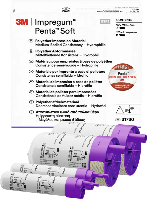 Impregum™ Penta™ Soft Refill Packung 2 x 300 ml Basispaste, 2 x 60 ml Kataylsator, Penta Soft