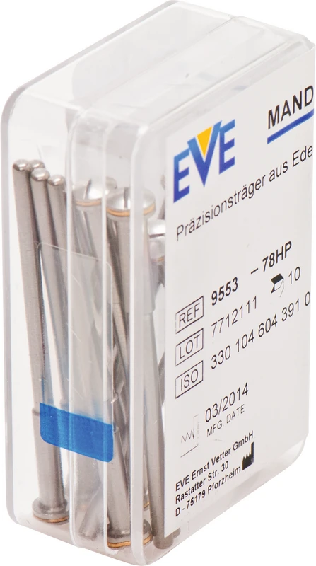 EVE Mandrelle Packung 10 Stück 78HP, 5 mm
