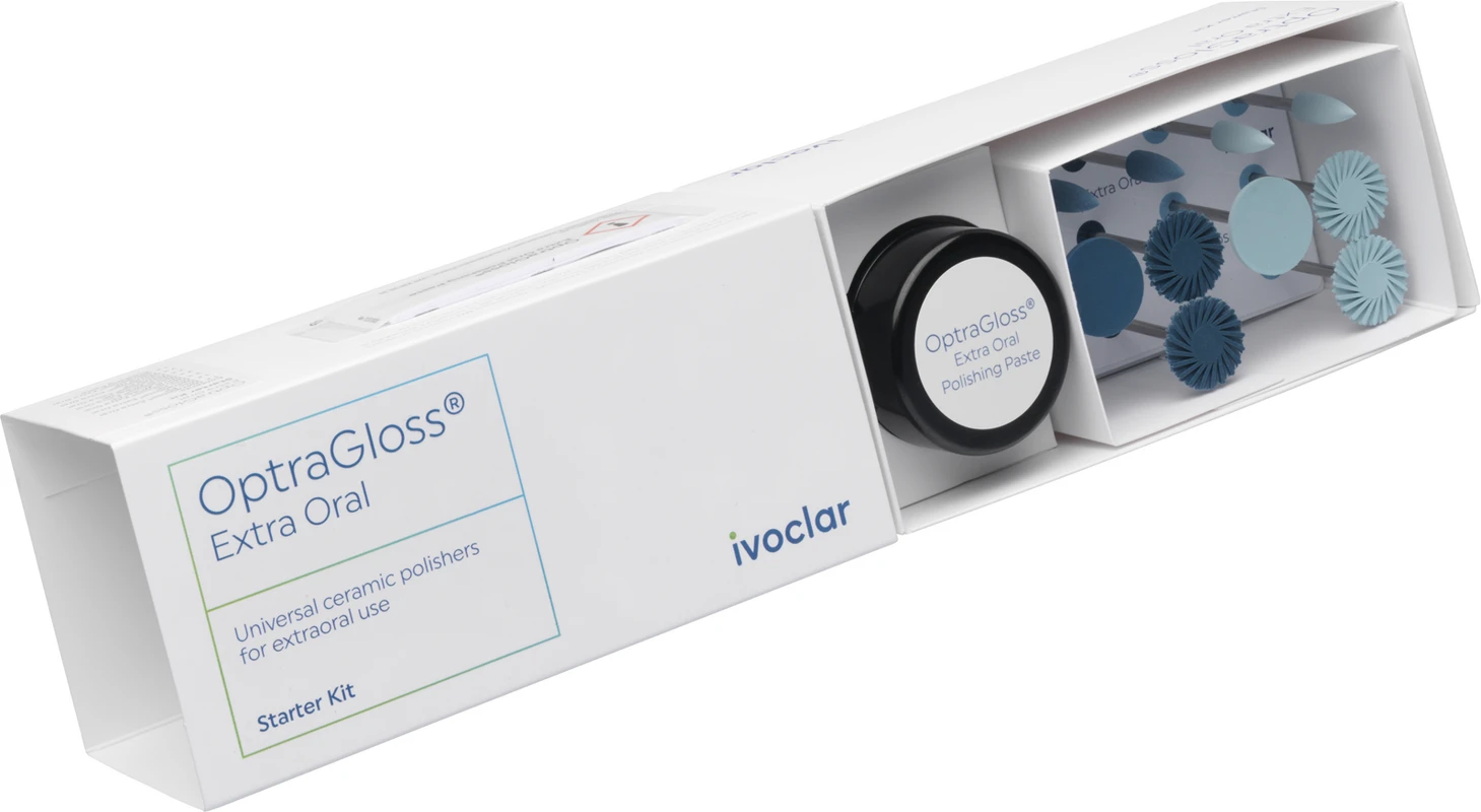 OptraGloss Extra Oral Starter Kit 10 Polierer, 1 x 20 g Polierpaste