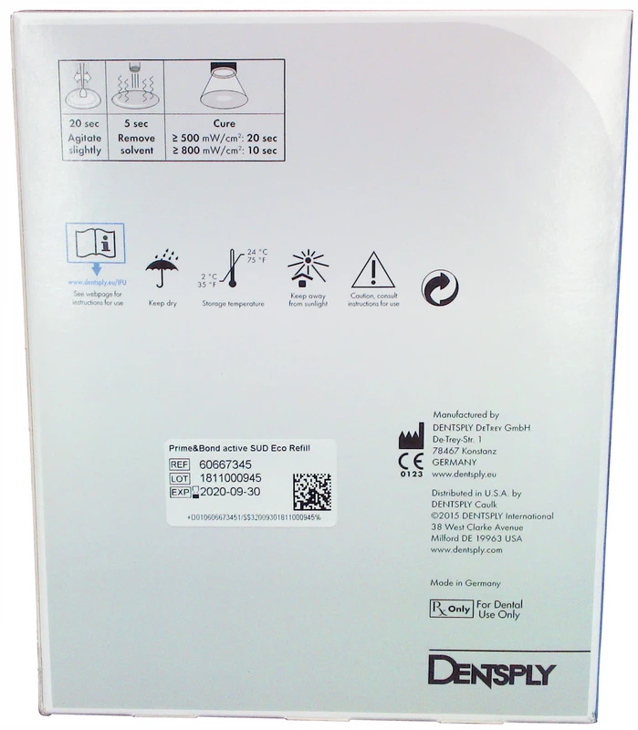 Prime&Bond active™ ECO Nachfüllpackung 240 Single Unit Doses, 2 x 50 Applikator Tips Prime&Bond active™ Dentsply Sirona
