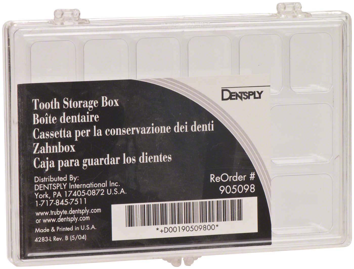 Eclipse® Tooth Zahnaufbewahrungsbox Stück Eclipse® Tooth Zahnaufbewahrungsbox Dentsply Sirona