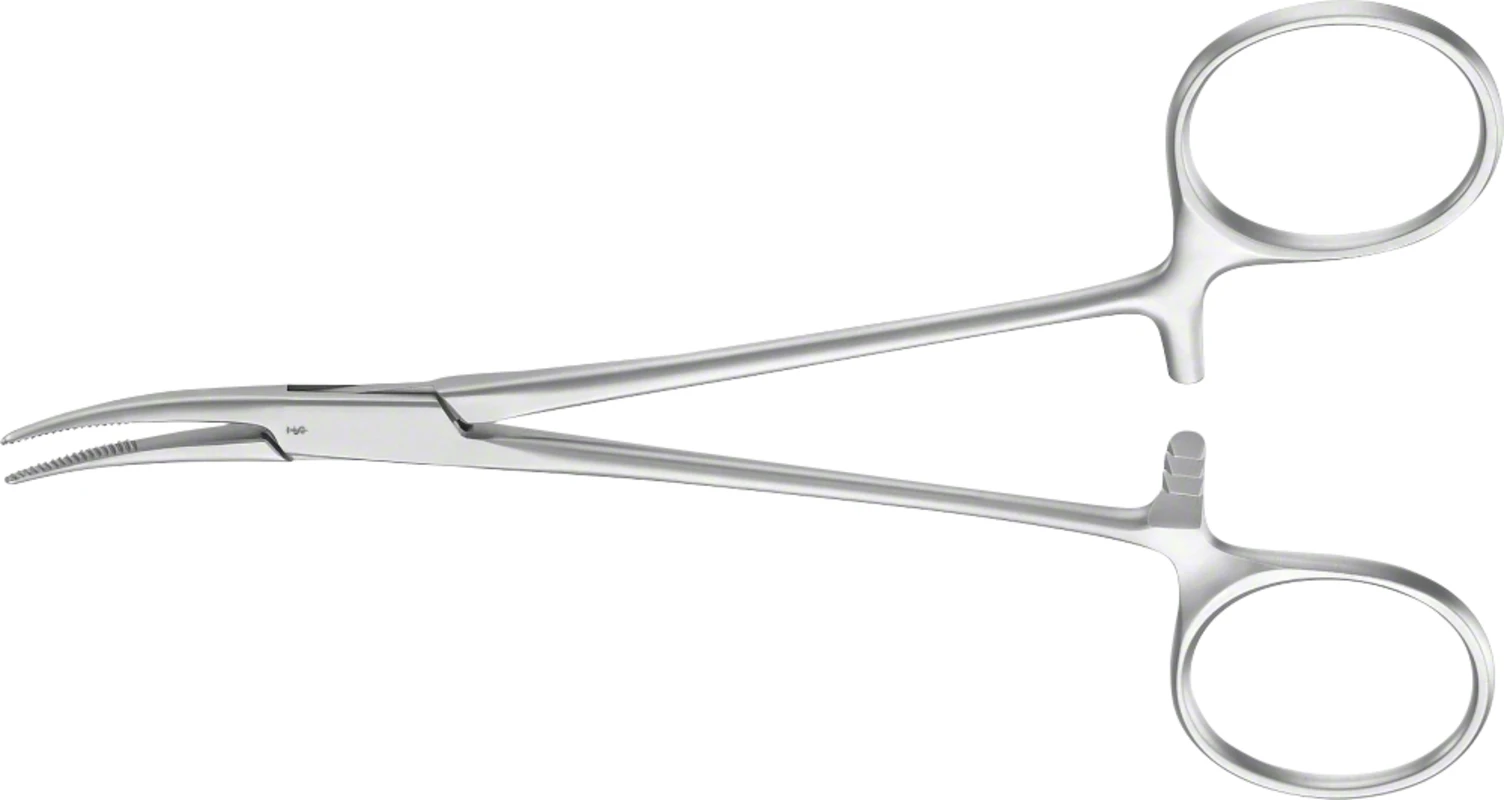 Arterienklemme nach Providence-Hospital Stück BH131R, 140 mm, gebogen